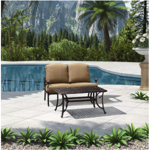 PURPLE LEAF Outdoor Patio Furniture Set Powder Coated Cast Aluminum Patio Conversation Sets, Swive