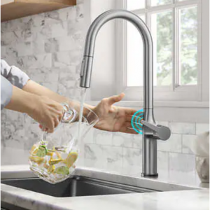 KRAUS Tall Modern Single-Handle Touch Kitchen Sink Faucet with Pull Down Sprayer @ Costco 