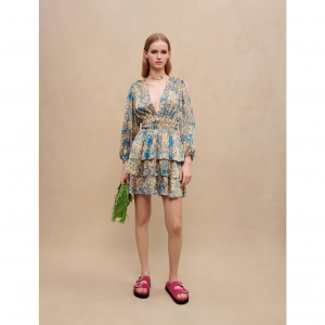 Abstract-print Mini Dress