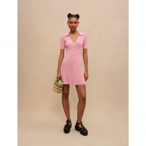 Sparkly Ribbed Knit Dress