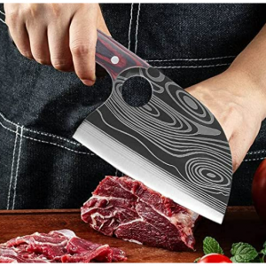 Serbian Chef Knife Full Tang 7in, Meat Cleaver Heavy Duty @ Amazon