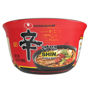 Nongshim Shin Original Ramyun Bowl, Gourmet Spicy, 3.03 Ounce (Pack of 12) @ Amazon
