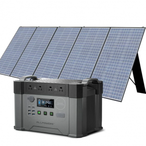 Allpowers - 便攜式太陽能發電站 發電機2000W（1500Wh） 帶太陽能電池板，直降$500