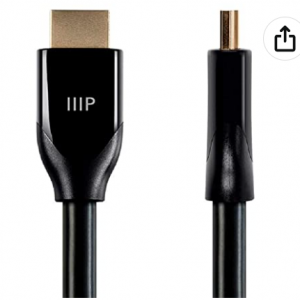 73% off Monoprice Certified Premium HDMI Cable - Black - 10 Feet @Amazon
