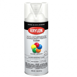 Krylon K05515007 COLORmaxx Acrylic Clear Finish for Indoor/Outdoor Use, 11 Ounce @ Amazon