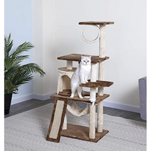 Go Pet Club 53" Cat Tree Kitty Tower Kitten Scratcher Condo House Furniture @ Amazon