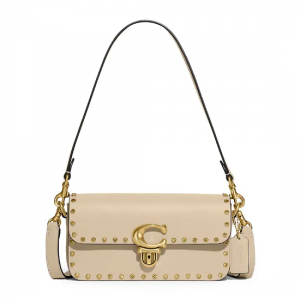 63% Off COACH Studded Leather Shoulder Bag @ Saks Fifth Avenue