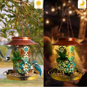 PENXUA Solar Bird Feeder for Outdoors Hunging @ Amazon