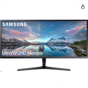 Amazon - Samsung 34" SJ55W 21:9 2K QHD 75Hz FreeSync 顯示器，現價$329.99 