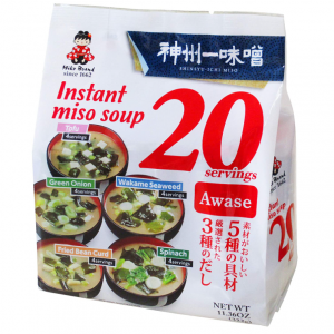 Miko Brand Miso Soup 20 Piece Value Pack, Awase, 11.36 Ounce (Pack of 1) @ Amazon