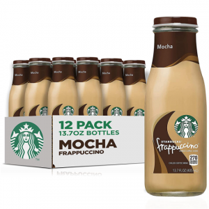 Starbucks Frappuccino Coffee Drink, Mocha, 13.7 fl oz Bottles (12 Pack) @ Amazon