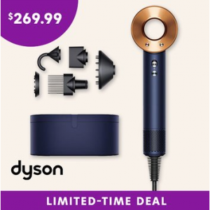 Dyson Supersonic Hair Dryer Refurbished in Prussian Blue & Rich Copper @ Zulily