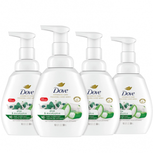 Dove Foaming Hand Wash Aloe & Eucalyptus Pack of 4 @ Amazon