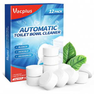 Vacuplus Toilet Bowl Cleaner Tablets 12 PACK @ Amazon