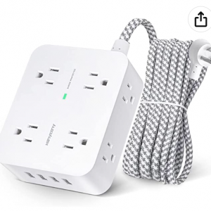 Surge Protector Power Strip - 8 Widely Outlets with 4 USB Charging Ports for $16.98 @Amazon