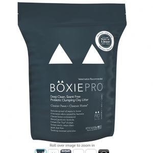 Boxiecat BoxiePro Deep Clean, Scent Free, Probiotic Clumping Cat Litter, Black, 16 lb @ Amazon