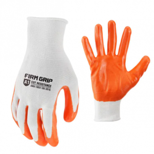 FIRM GRIP Large Nitrile Coated Work Gloves (5 Pack) @ Home Depot