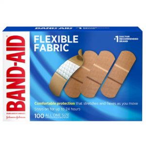 Band-Aid Brand Flexible Fabric Adhesive Bandages, All One Size, 100 Count @ Amazon
