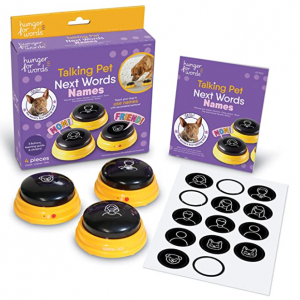 Hunger For Words Talking Pet Next Words Names - 3 Piece Set of Recordable Speech Buttons @ Amazon