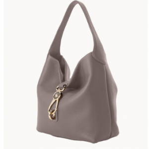 ILoveDooney Pebble Grain Small Logo Lock Sac