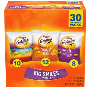 Goldfish 小鱼饼干 3口味综合装 30袋 @ Amazon