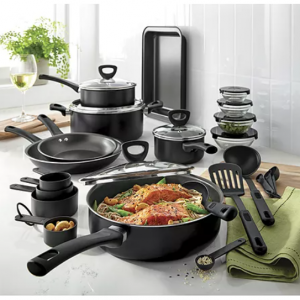 Cooks 30-pc Aluminum Non-Stick Cookware Set, 3 Colors @ JCPenney