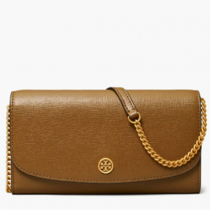 Tory Burch Robinson Leather Wallet on a Chain Sale @ Nordstrom 
