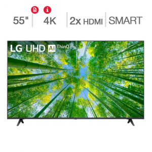 Costco - LG 55" UQ8000 4K VA 智能电视 2022款，现价$349.99