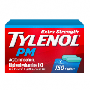 Tylenol PM Extra Strength Nighttime Pain Reliever & Sleep Aid Caplets, 150 ct @ Amazon