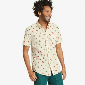 Eddie Bauer Men's Baja Short-Sleeve Shirt - Print