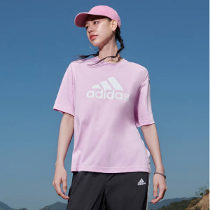 adidas FUTURE ICONS BADGE OF TEE 纯棉运动休闲宽松圆领短袖T恤