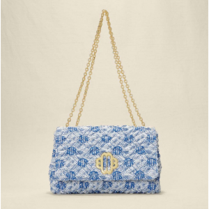 50% Off Embroidered Tweed Bag @ Maje