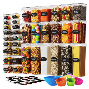 Chef's Path Airtight Food Storage Container Set with Lids - Superior Variety Pack of 36 @ Amazon