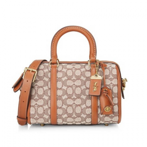 48% Off COACH Ruby 25 Signature Textile Jacquard Satchel @ Saks Fifth Avenue