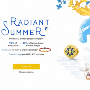 Chow Sang Sang Radiant Summer - 10% off for 2 selected jewellery 