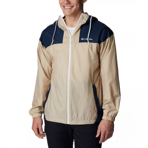 COLUMBIA Men's Flash Challenger™ Colorblocked Packable Full-Zip Hooded Windbreaker Sale @ Macy's 