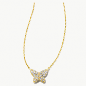 Kendra Scott Lillia Crystal 蝴蝶吊坠项链