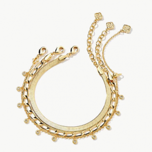 Kendra Scott Kassie Set of 3 Chain 手镯