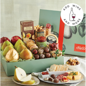 梨、苹果、爆米花、奶酪礼篮