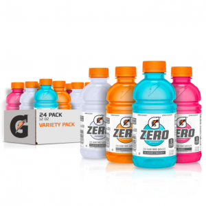 Gatorade Zero Sugar Thirst Quencher, Glacier Cherry Variety Pack, 12 Fl Oz (Pack of 24) @ Amazon