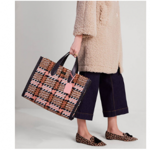 Kate Spade AU官網 Manhattan格紋大號托特包5折熱賣