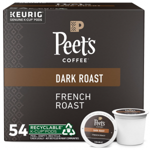 Peet's Coffee, Dark Roast K-Cup Pods for Keurig Brewers - French Roast 54 Count @ Amazon