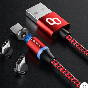 Mymanu 3 in 1 magnetic charging cable for $15 @Mymanu