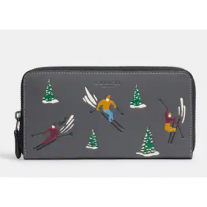 アコーディオン ウォレット・スキー スロープ プリント