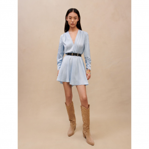 Maje 天空蓝连衣裙