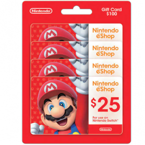 $10 off $100 Nintendo eShop Digital Gift Card Multi-Pack (4 X $25) @Costco