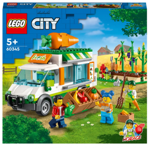 乐高城市：农贸市场面包车，农场玩具套装 (60345)