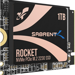 Amazon.com - SABRENT Rocket 2230 NVMe 4.0 1TB 固态，6.9折