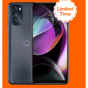 $9.99 Moto G 5G + $40 1-Mo Unlimited Data*, Talk, & Text  Only $49.99 Boost Mobile
