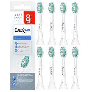 Brushmo 可替换牙刷头 8支装 与Sonicare电动牙刷兼容 @ Amazon